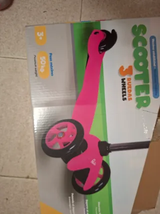 Patinete infantil 3 ruedas rosa