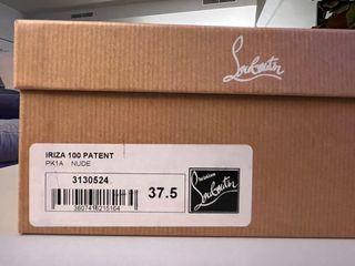 Zapatos Louboutin Irina charol nude sin usar