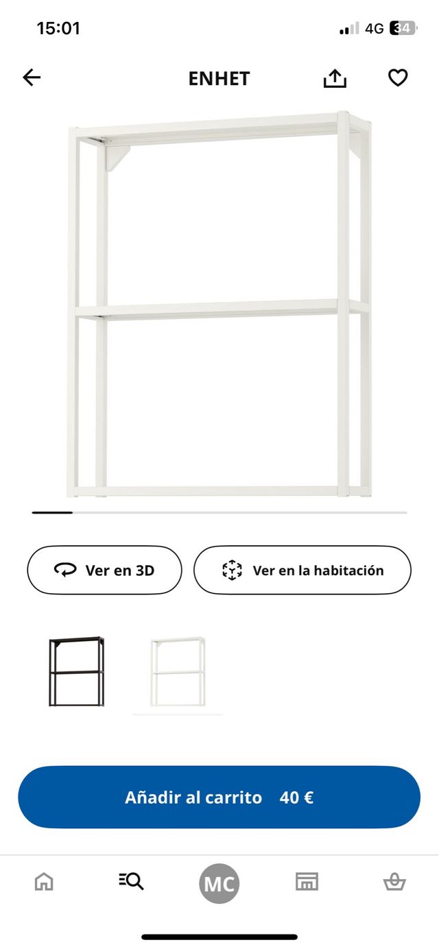 Mueble Estantería Enhet Ikea Blanco