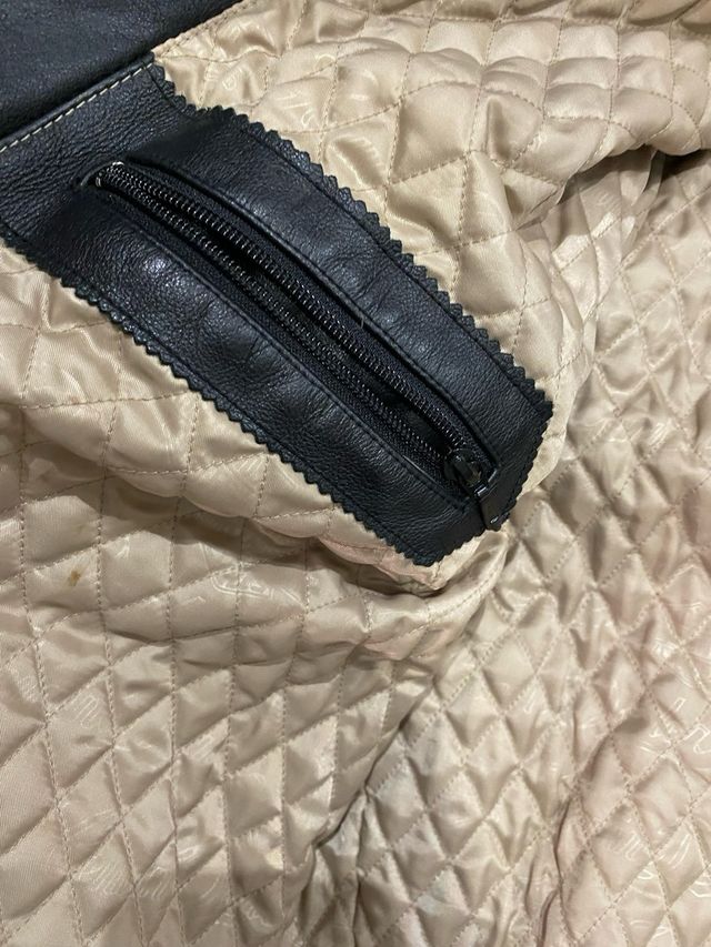 Cazadora Piel Harley Davidson XL Negra