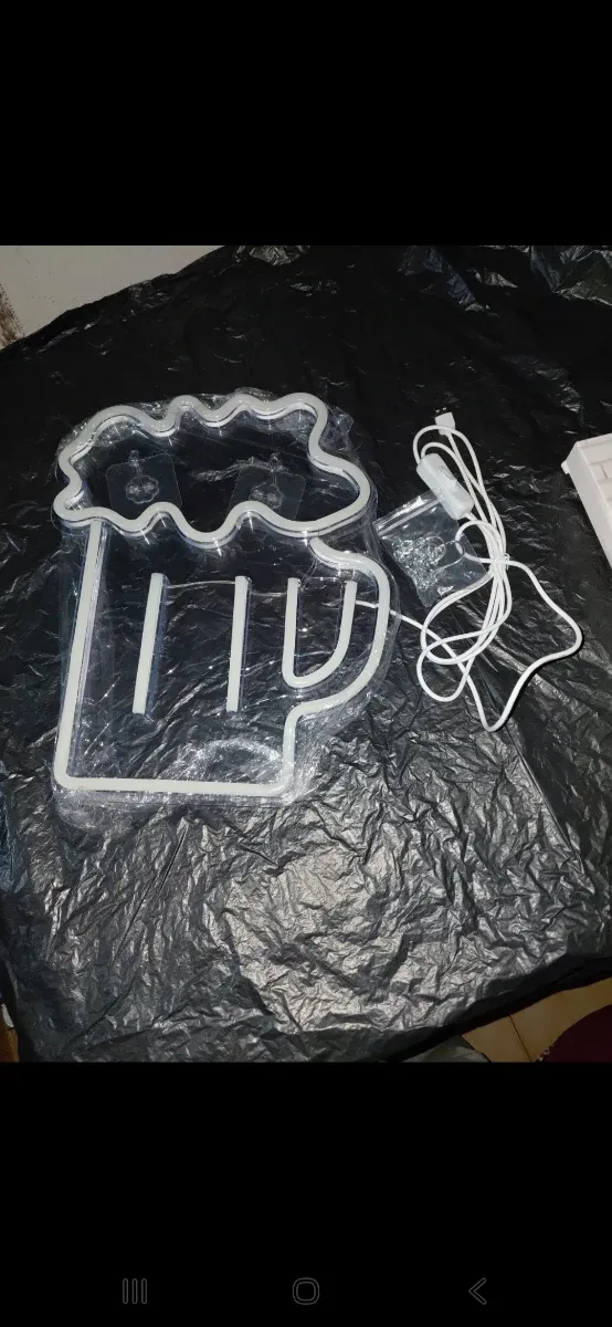 Lámpara LED Neón Jarra Cerveza