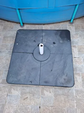 Soporte sombrilla portátil de hierro