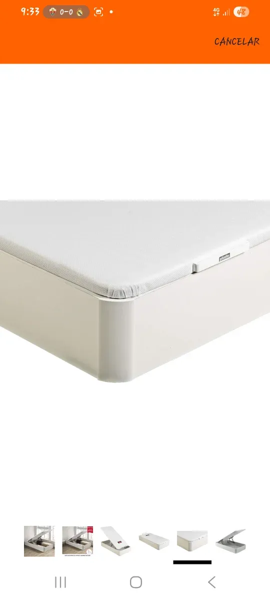 Vendo Canape Blanco Abatible horizontal 90*190