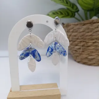 Pendientes largos hechos a mano