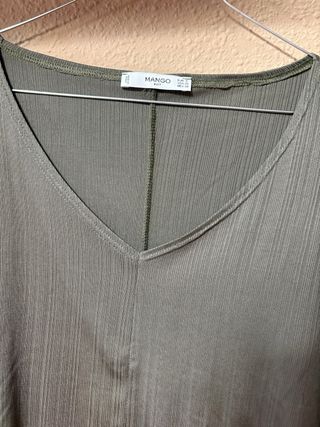 Blusa Mango verde S