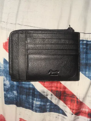 Portafoglio Slim Reporter Vera Pelle Nero