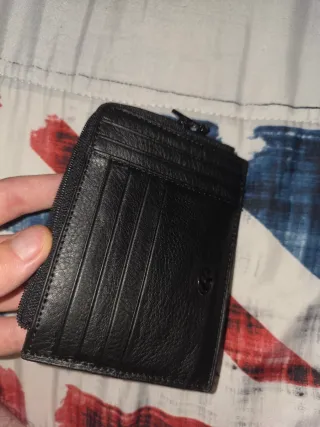 Portafoglio Slim Reporter Vera Pelle Nero