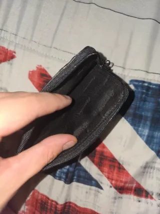 Portafoglio Slim Reporter Vera Pelle Nero