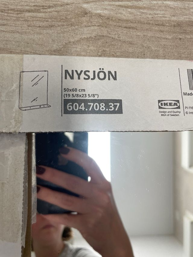 Espejo Nysjön Ikea Blanco 50x60cm