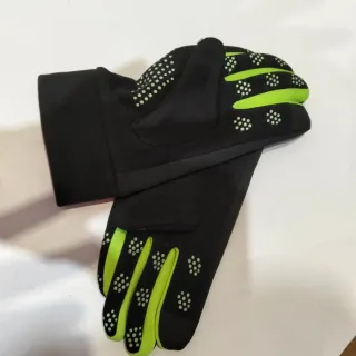 Guantes Invierno Talla M Negro/Verde