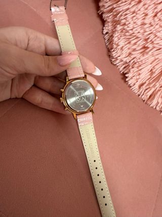 Reloj Julius rosa y dorado