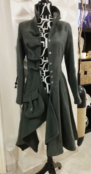 Cappotto Gotico Donna Grigio