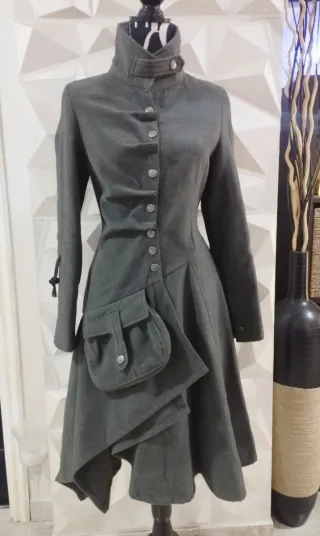 Cappotto Gotico Donna Grigio