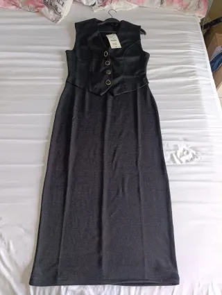 Vestido Zara midi efecto dos piezas