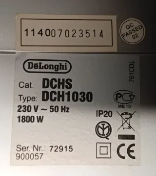 Stufa elettrica DeLonghi DCH 1030