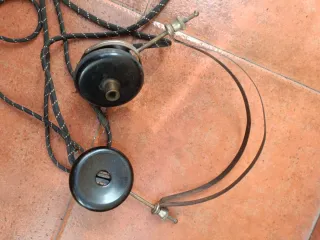 Auriculares antiguos radio galena