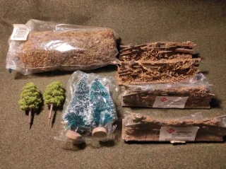 Decoración Belén: Árboles, Vallas y Musgo