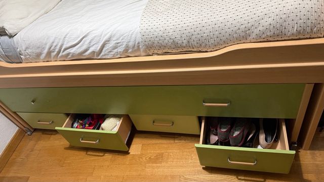 Cama nido con cajones