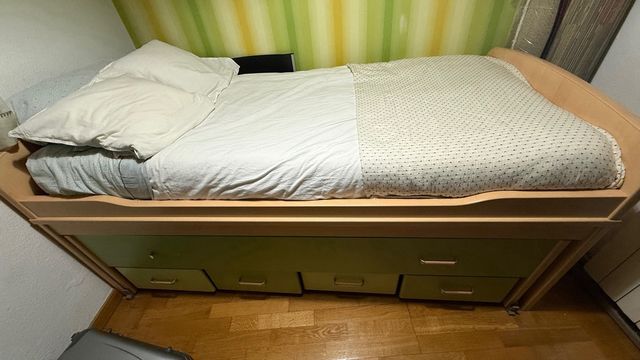 Cama nido con cajones