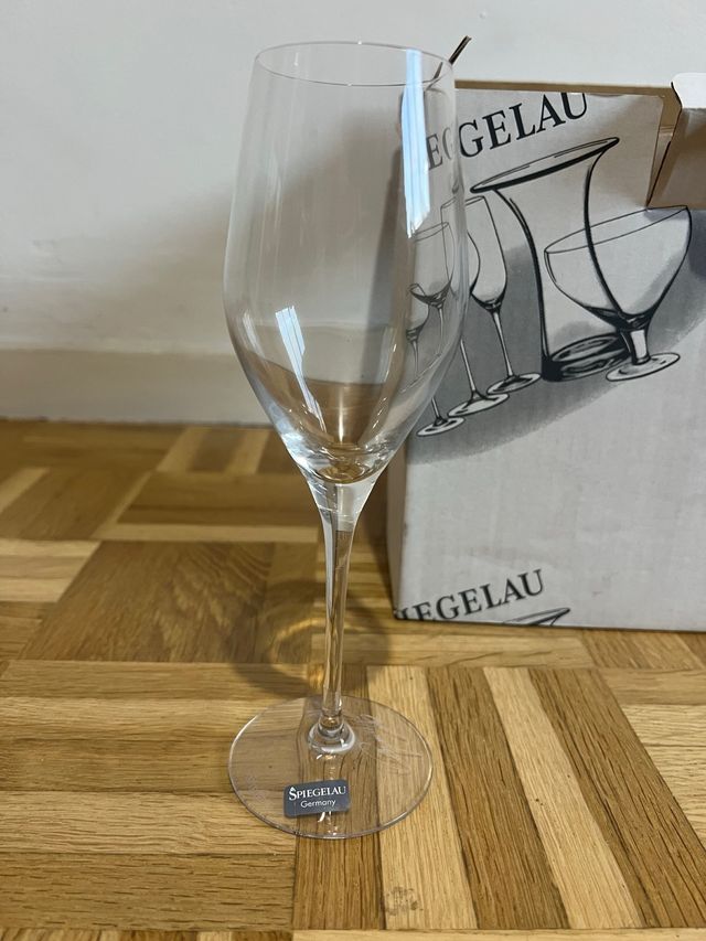 Set di 6 Calici per Champagne Spiegelau in Cristallo