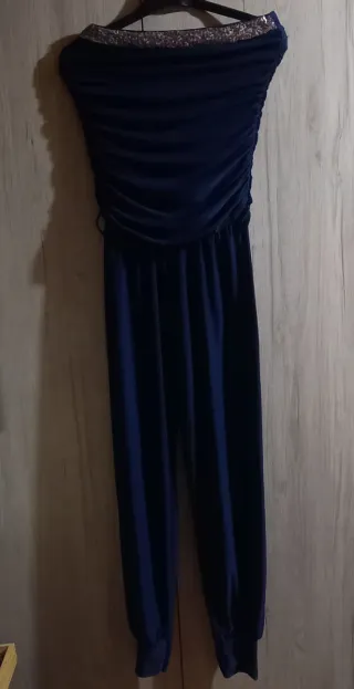 Mono azul plateado mujer