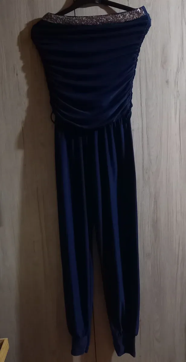 Mono azul plateado mujer