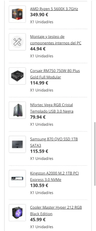 Ordenador PC Gaming Completo