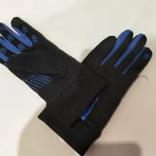 Guantes Invierno Talla M Negro/Azul