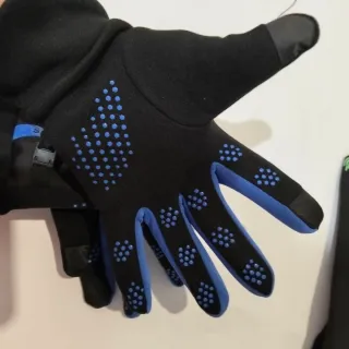Guantes Invierno Talla M Negro/Azul