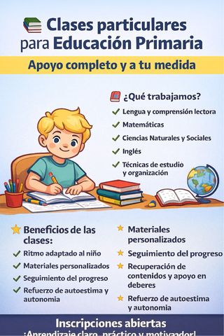 clases particulares ed. primaria y secundaria