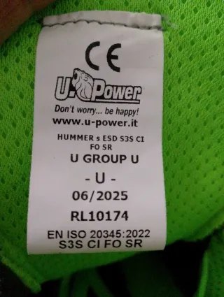 Scarpe antinfortunistiche n.43 grigio/verde