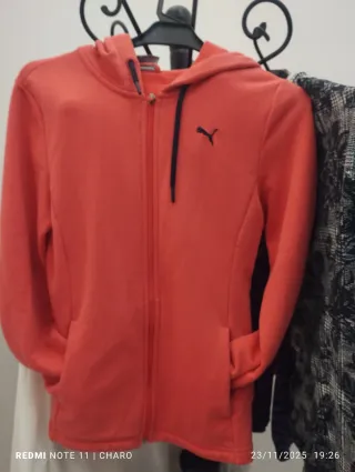 Chaqueta Puma Naranja con Cremallera