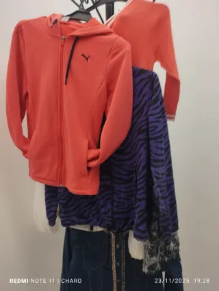 Chaqueta Puma Naranja con Cremallera