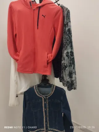 Chaqueta Puma Naranja con Cremallera