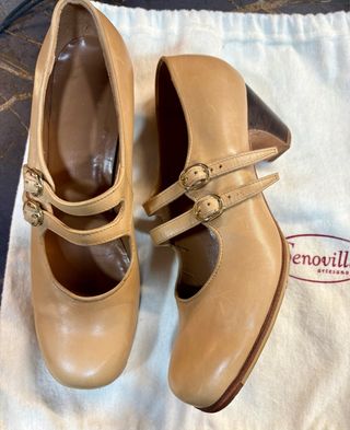 Zapatos Senovilla Flamenco Piel Beige