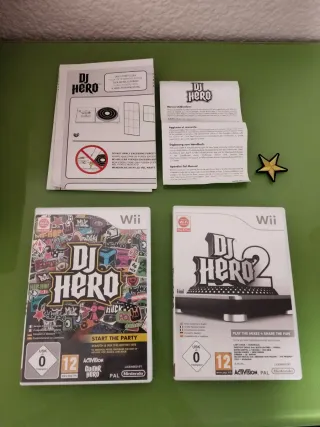 🇪🇸 Mesa de mezclas DJ Hero Wii y 2 juegos