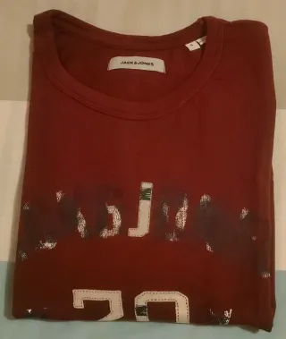 Camiseta Jack & Jones Talla M Roja