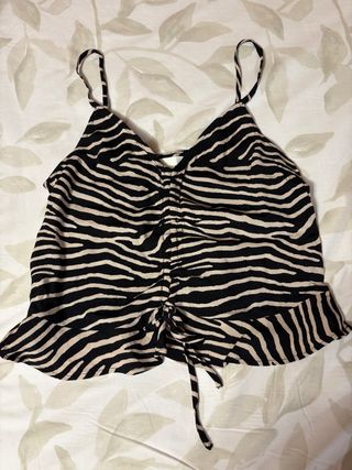 Blusa con estampado de cebra