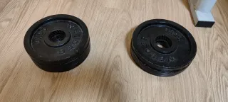 Conjunto discos. 35 kg para barra 50 mm olimpica