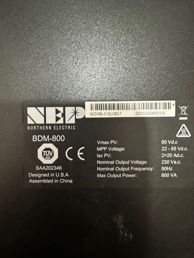 Inversor NEP 600W 800W