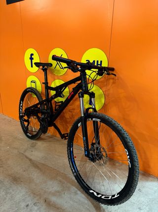 Bicicleta Montaña Doble Suspensión Negra