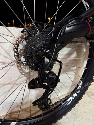 Bicicleta Montaña Doble Suspensión Negra