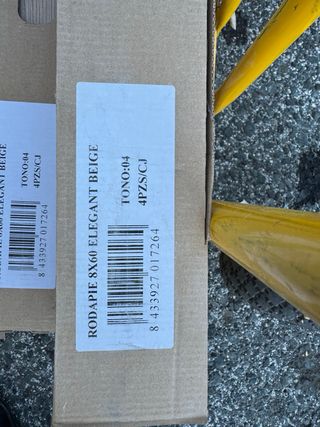 Rodapié 8x60 Elegante Beige