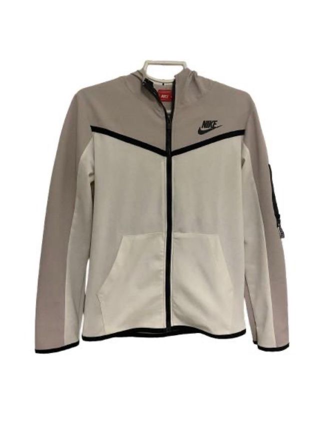 Nike Tech Fleece Sudadera Beige y Blanca