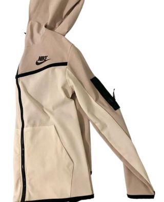 Nike Tech Fleece Sudadera Beige y Blanca