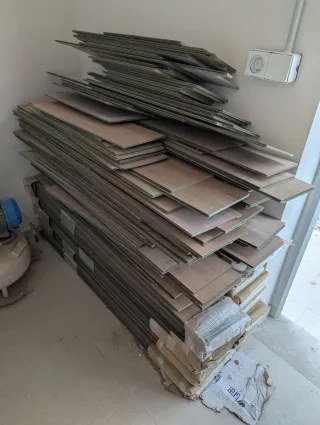 12 cajas+recortes Suelo Finfloor Roble Crescendo