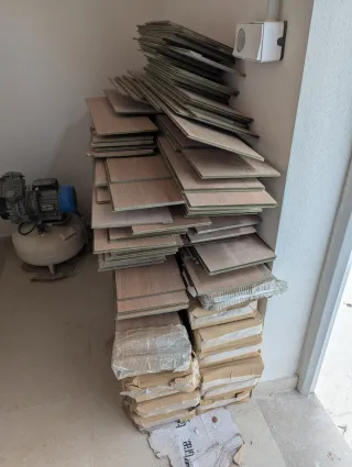 12 cajas+recortes Suelo Finfloor Roble Crescendo