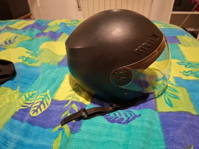 Casco Moto SHIRO Negro con Visera