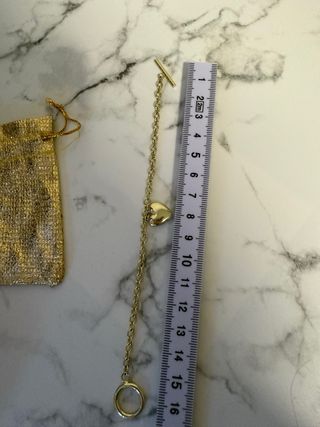 Bracciale con cuore e chiusura a T