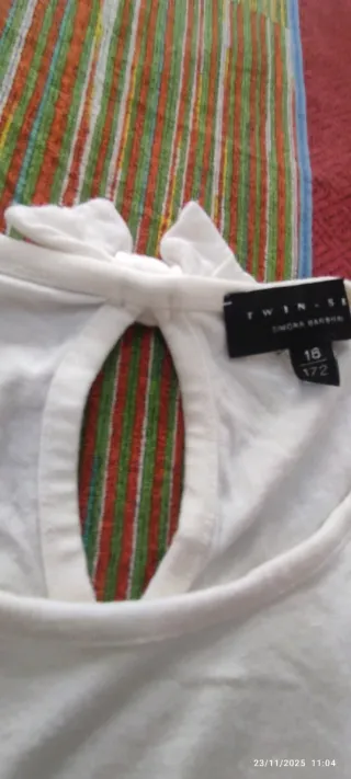 Vestito Twin Set bianco con gatto